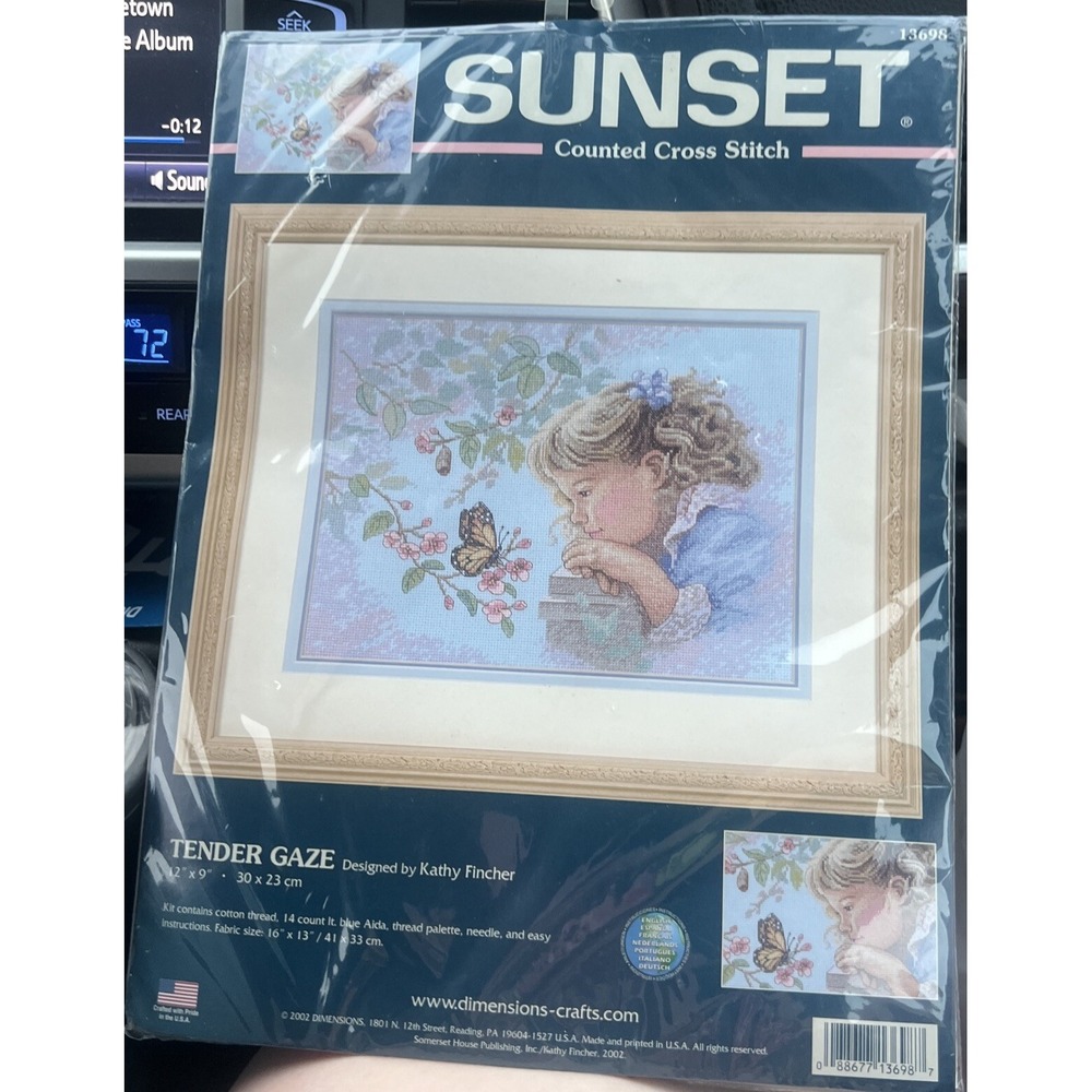 Sunset Tender Gaze Counted Cross Stitch Kit Kathy Fincher New Sealed 2002